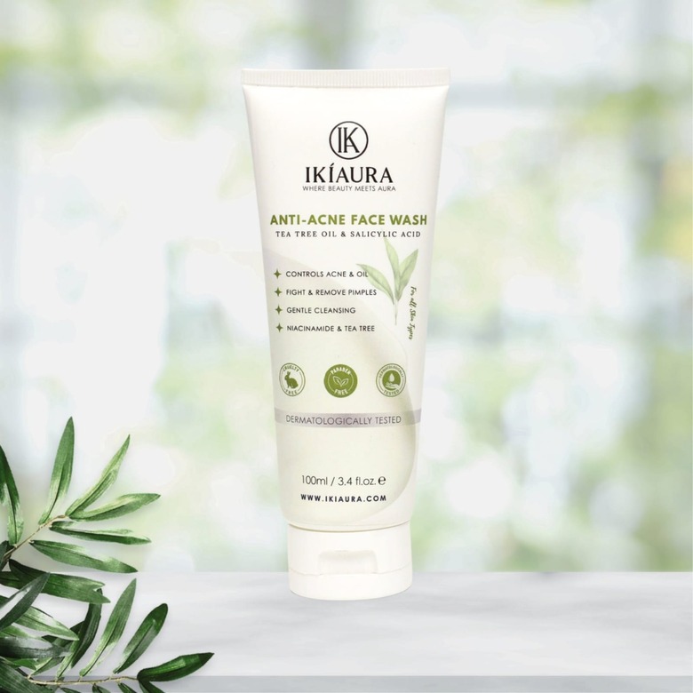 Ikiaura Anti-Acne Facewash - Tea Tree Oil & Salicylic Acid | For Oily & Acne-Prone Skin | 100ml