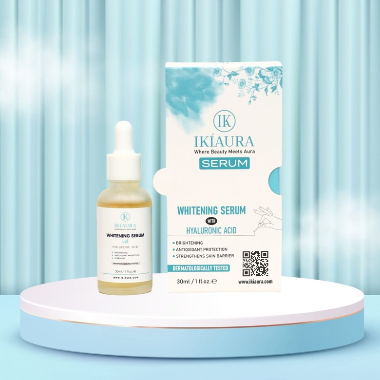 Ikiaura Whitening Serum With Hyaluronic Acid | Brightening, Hydration & Antioxidant Protection | 30ml